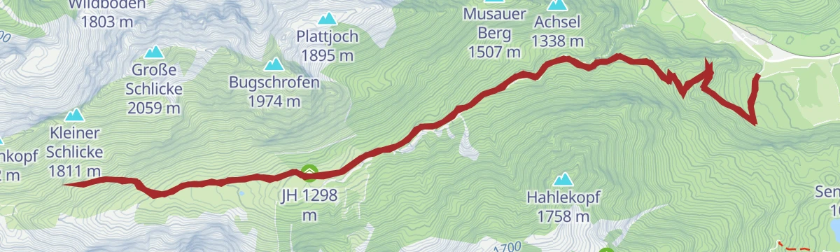 Route map: Almenwanderung im Raintal